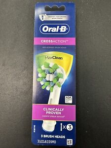 Oral-B Cross Action  Electric Toothbrush Replacement Brush Heads - 3ct-  -white-