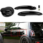 BLACK Door Handle Covers & Gas Tank Cap For MINI R55 Cooper S 07-14 / R56 06-13 (For: More than one vehicle)
