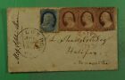 DR WHO 1859 FANCY CANCEL NEW LONDON CT TO CANADA j99228