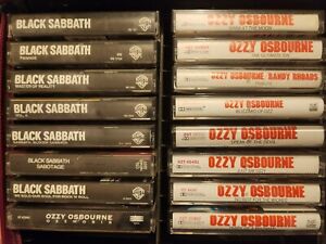OZZY OSBOURNE Black Sabbath Cassette Tape LOT of 16 EX BUY NOW