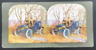 1905 TW Ingersoll Stereograph #470 After Quail in Our Hunting Automobile Shotgun