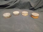 VINTAGE LOT OF 4 SNUFF CANS COPENHAGEN SEAL ANCHOR, 1930s 1920s TAX STAMPS.