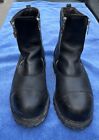 RED WING 965 Black Leather Steel Toe Zip VIBRAM SOLE Motorcycle Boots size 13