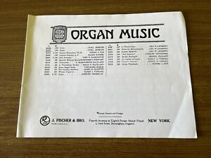 Cyril Jenkins Dawn Night Organ Sheet Music Vintage Religious Devotional