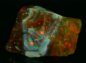 Multi Fire Opal Rough 387.00 Carat Natural Ethiopian Opal Raw Welo Opal Gemstone