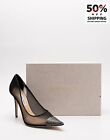 RRP€650 JIMMY CHOO Amika Court Shoes US13 UK10 EU43 Crystal Made in Italy