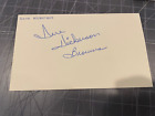 GENE HICKERSON CLEVELAND BROWNS SIGNED 3X5 INDEX CARD
