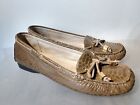 MICHAEL KORS Snakeskin Loafers Flats Driving Moccasin Women Sz  9.5 M Shoes