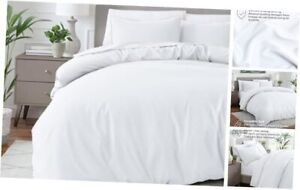 New Listing Bedding Duvet Cover Size - Premium King/Cal King 01 - White (No Comforter)