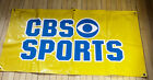 AUTHENTIC VINTAGE VINYL 1980s CBS SPORTS BANNER 27” x 51” MAN CAVE BAR FLAG- VG