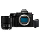 Panasonic LUMIX S5II 24.2MP Full Frame Mirrorless Camera with Lens Bundle
