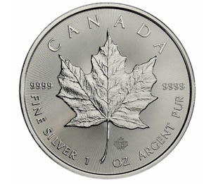 2021 Canada 1oz Silver Maple BU Coin