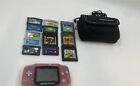 Nintendo Game Boy AGB-001 Headphone Jack Handheld System With Lot Of 12 Games