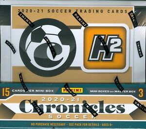 2020-21 Panini Chronicles Soccer H2 Hybrid Asia Factory Sealed Hobby Box