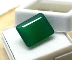 Emerald Shape Green Color Emerald 8-10 CT Loose Gemstone,