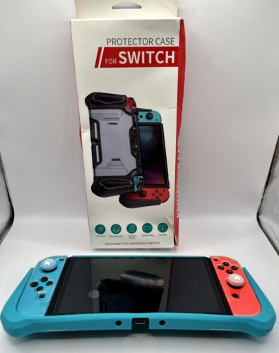 Switch OLED Protective Case For Nintendo LeyuSmart Full Protection TEAL-New