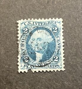 US #R11c used 2c Blue Playing Cards Revenue stamp