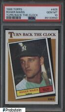 1986 Topps Turn Back The Clock #405 Roger Maris Yankees PSA 10 GEM MINT