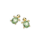 925 Silver Cubic Zirconia Turtle Stud Earrings Animal Women Party Jewelry Gifts