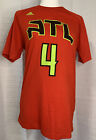 Adidas Mens Atlanta Hawks Paul Millsap #4 Player Shirt Red Ultimate tee size M