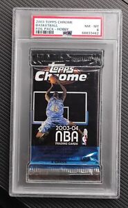 2003 Topps Chrome Basketball Sealed Hobby Pack PSA 8 Lebron James Rookie Year