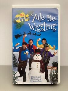 The Wiggles Yule Be Wiggling Childrens VHS Tape 16 Christmas Songs w/Clamshell