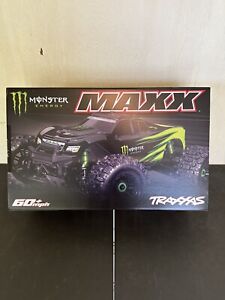 Traxxas V2 Wide Maxx 1/10 4WD Brushless Monster Energy With Battery And Charger
