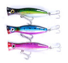 Lot of 3 Big Large Top Water Poppers Saltwater Offshore Fishing Lure, Crankbaits