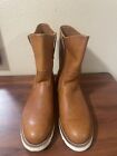 RED WING 866 PECOS Traction Tred Pull On Leather Work Boots Mens 12 D Seconds