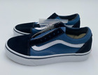 Vans Old Skool Unisex Blue Black White Lace Up Skateboard Shoes VN000D3HNVY
