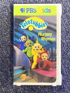 Teletubbies PBS Kids Nursery Rhymes (VHS, 1999) Hard Clamshell Case Free Shippin