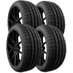 (QTY 4) 285/45R22 Grit Master UHP 01 114V XL Black Wall Tires (Fits: 285/45R22)