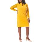 Kasper Womens Lace Knee-Length Long Sleeve Sheath Dress BHFO 0391