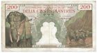1953 French Indochina Indochine Vietnam $200 Piastres Banknote P.98 Cambodia Ver