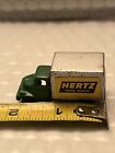 Vintage 2” BARCLAY GREEN BEDFORD HERTZ RENTAL BOX DELIVERY TRUCK 1/87 DIE CAST