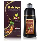 Hair Dye Shampoo 3 in 1 Hair Shampoo Instant Hair Dye Herbal Ingredients
