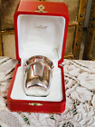 CARTIER 1980s baby's sterling cup in original box