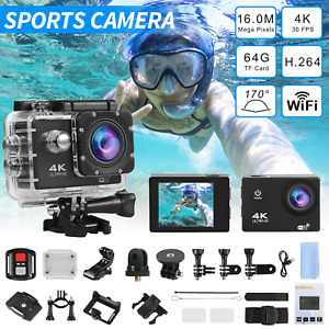 4K Action Camera Sport Video Underwater Wifi Remote For Go Pro Camera Waterproof