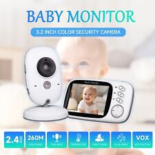 3.2-inch Video Baby Monitor with Camera and Audio Temperature Display 2-Way Talk