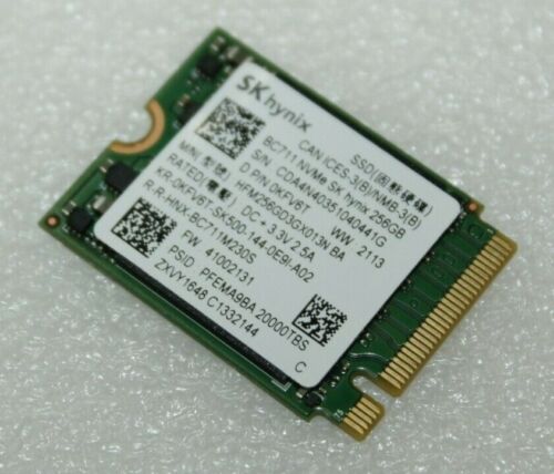 SK Hynix BC711 256GB NVMe SSD Solid State Drive M.2 2230 PCIe Gen3x4