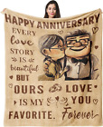 Anniversary Gifts for Wife from Husband, to My Wife Romantic Gifts Throw Blanket