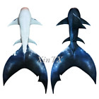 Woman Mermaid Tail Shark Black White Fins Adult Swimwear Swimming Sports Oceanar