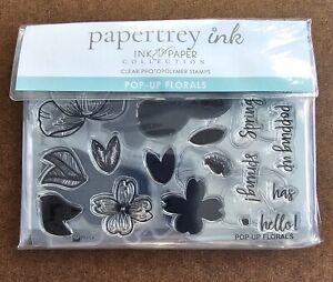 Papertrey Ink - Pop-Up Florals - Photopolymer stamp set, NIP