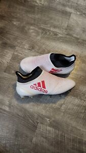 Adidas MALE SIZE 4.5 X 17+Purespeed Fg AG Soccer Football Cleats RED White