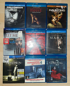 Blu Ray Horror Lot Of 9 Pre-Owned - Tested & Working