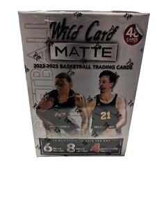 2022-23 Wild Card Matte Basketball Silver Hobby Box 48 Card 4 Auto 12 #d Inserts