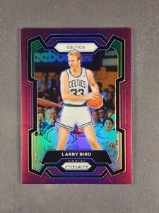 2023-24 Panini Prizm #189 Larry Bird /99 Purple Boston Celtics
