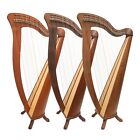 Irish harp 34 String Roundback Mchugh, Celtic with Bag & Tuning Tool