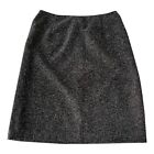 Womens Sag Harbor Size 14 B&W Speckled Straight Skirt Lined