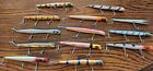 LOT OF 13 PENCIL PLUGS WOOD , SOME ODD COLORS,WALLEYE TROLLING WHIPPING